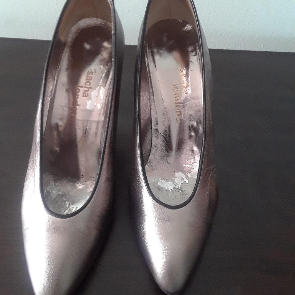 Pewter Metallic Pump by Sacha London